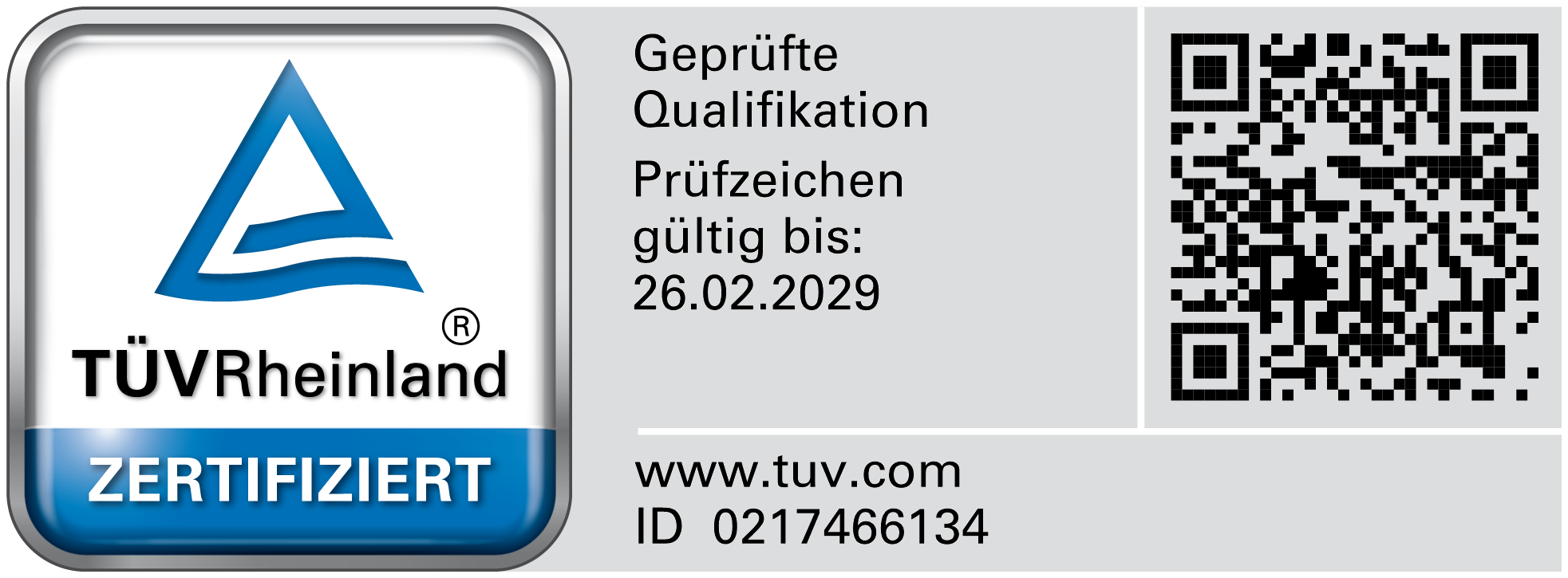 Silke Hess - TÜV Rheinland zertifiziert